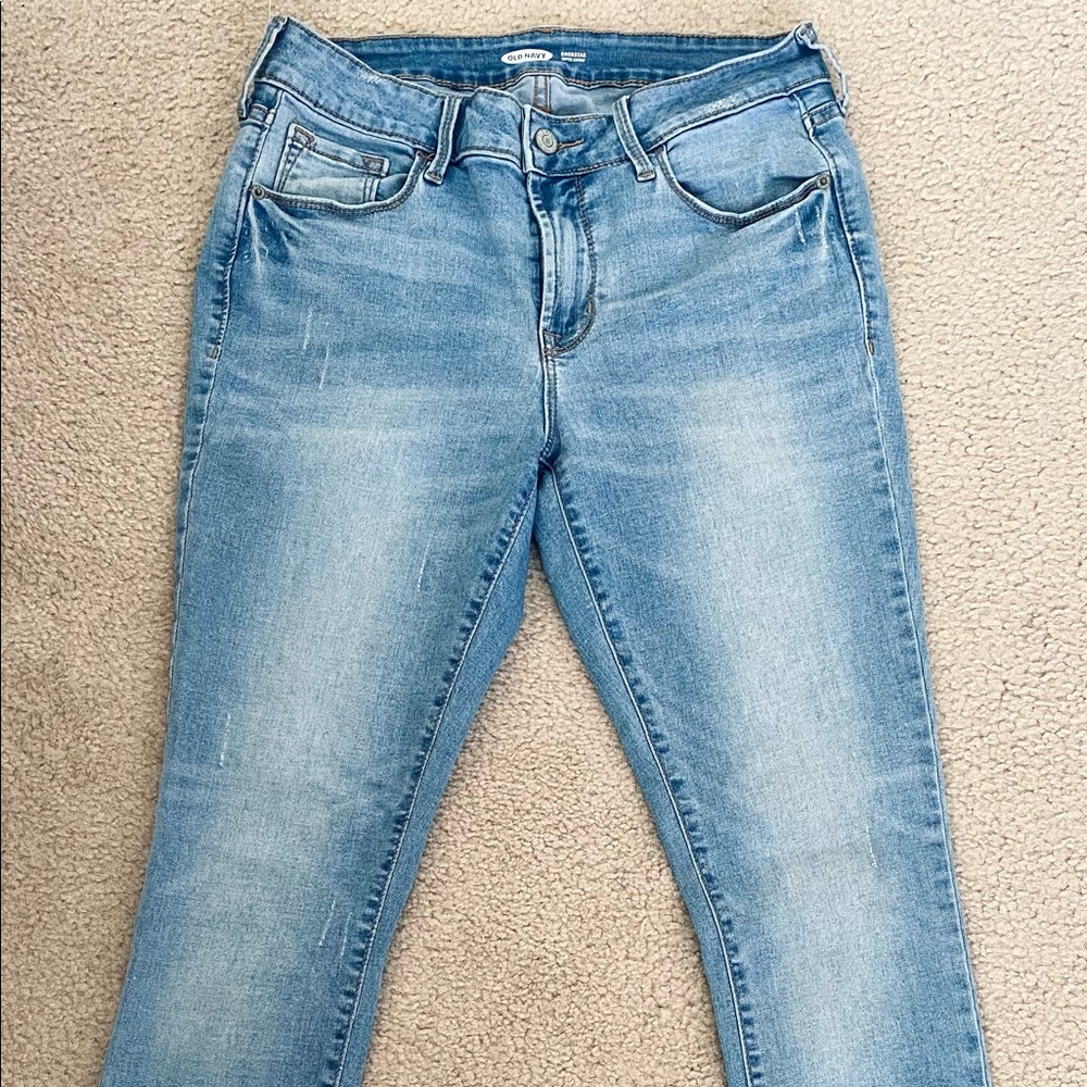 Light wash super skinny jeans - old navy